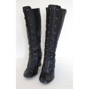 Frye Adrienne Button Boots Black Size 9
